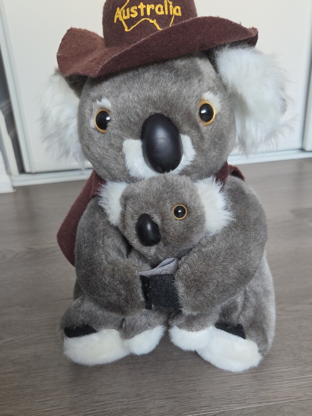 Australia Koala Plush Toy - Gray Mother and Baby Set